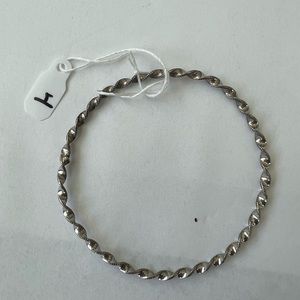 Silver pewter bangle